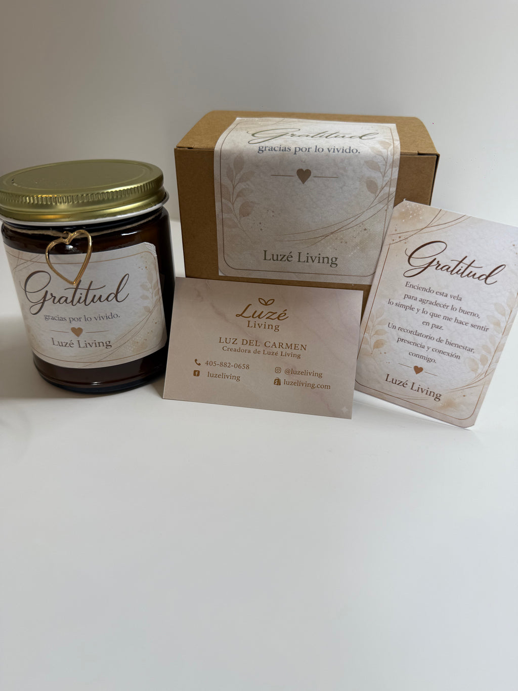 Vela Gratitud — Luzé Living