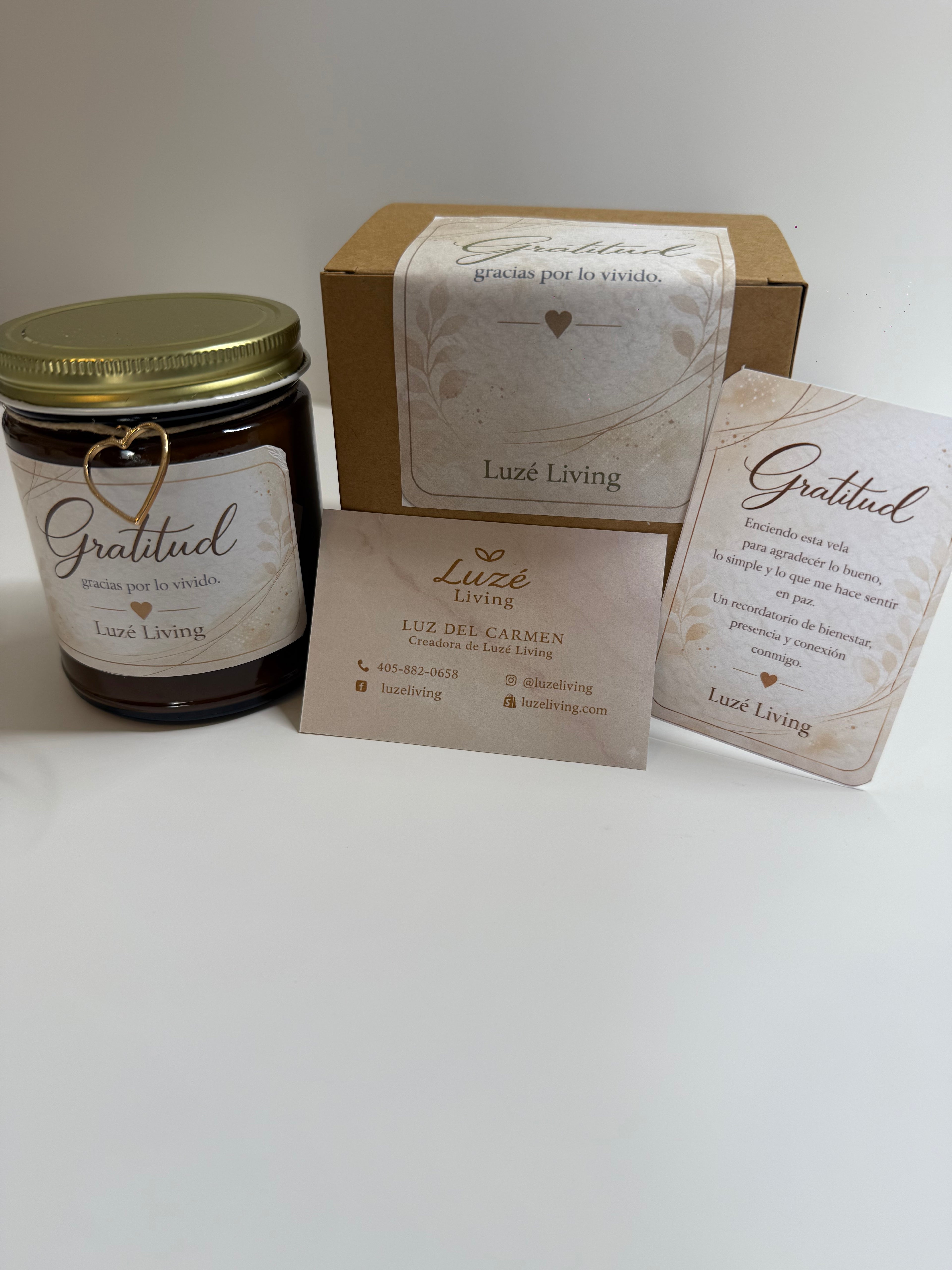 Vela Gratitud — Luzé Living