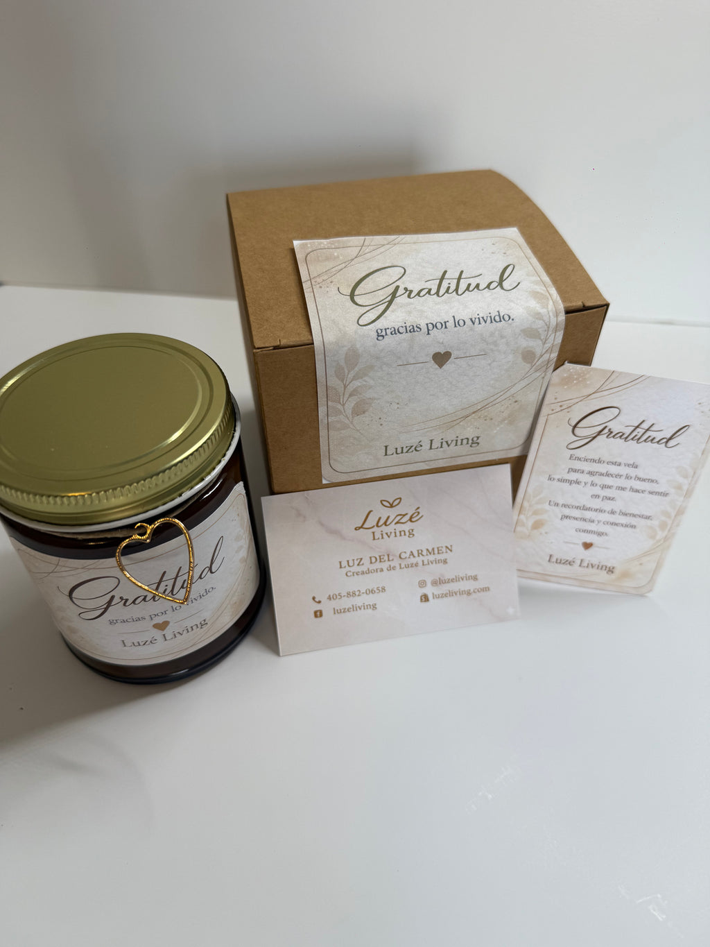 Vela Gratitud — Luzé Living