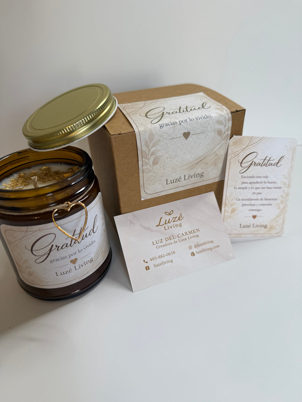 Vela Gratitud — Luzé Living