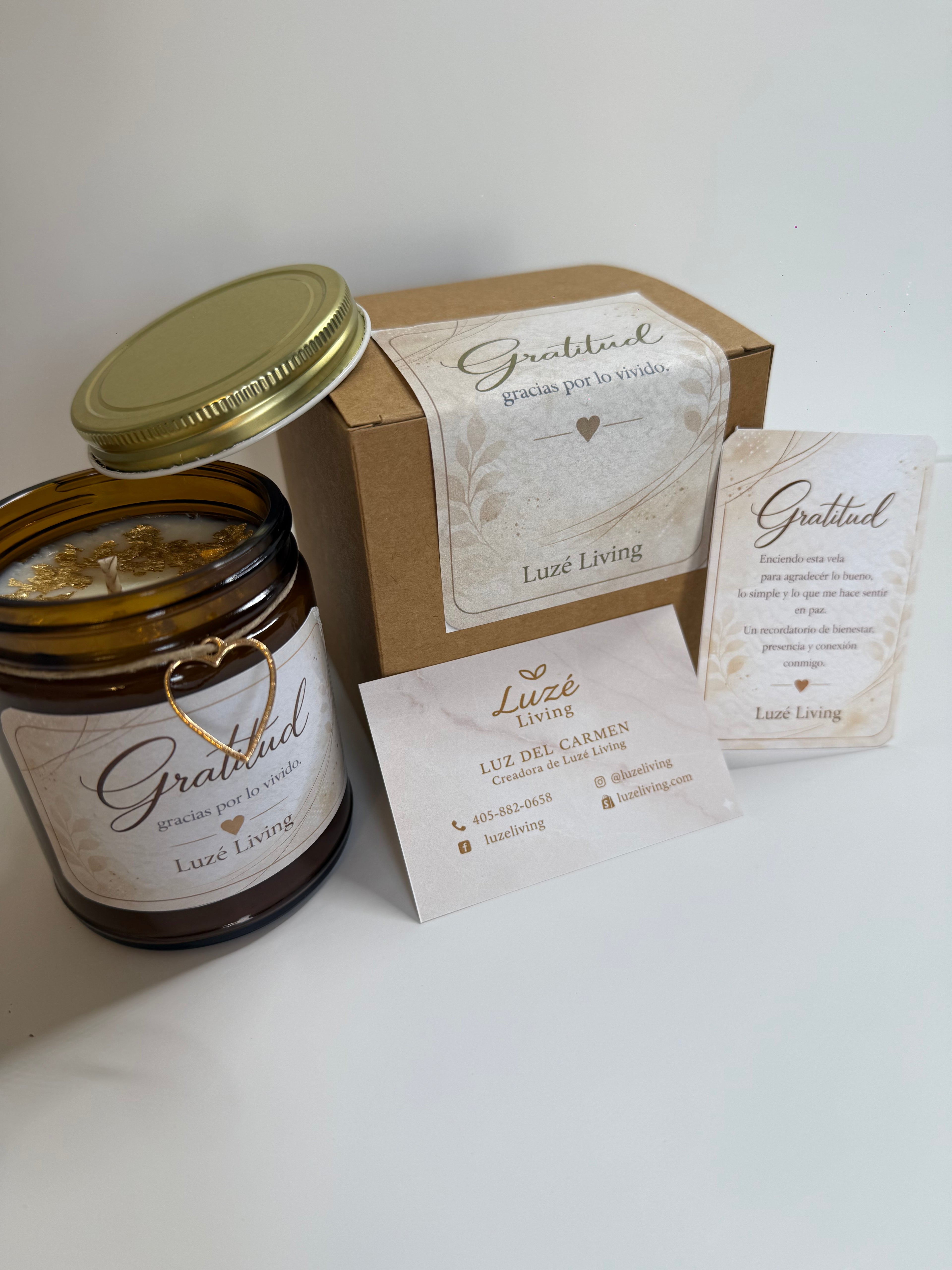 Vela Gratitud — Luzé Living