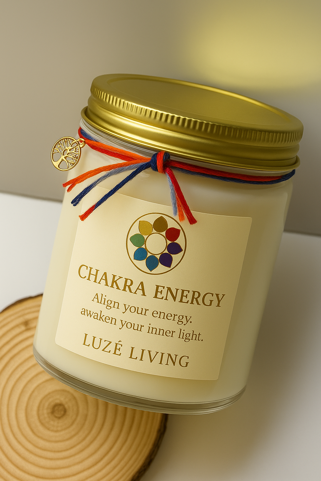 Chakra Energy – Vela Espiritual de Soya (Iced Vanilla Woods)