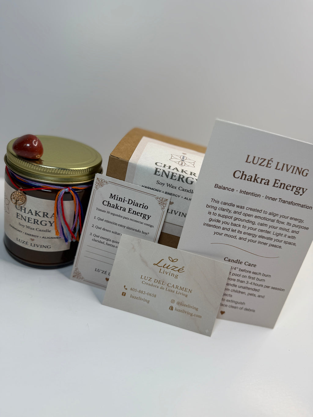 Chakra Energy — Vela Aromática Estilo Boutique