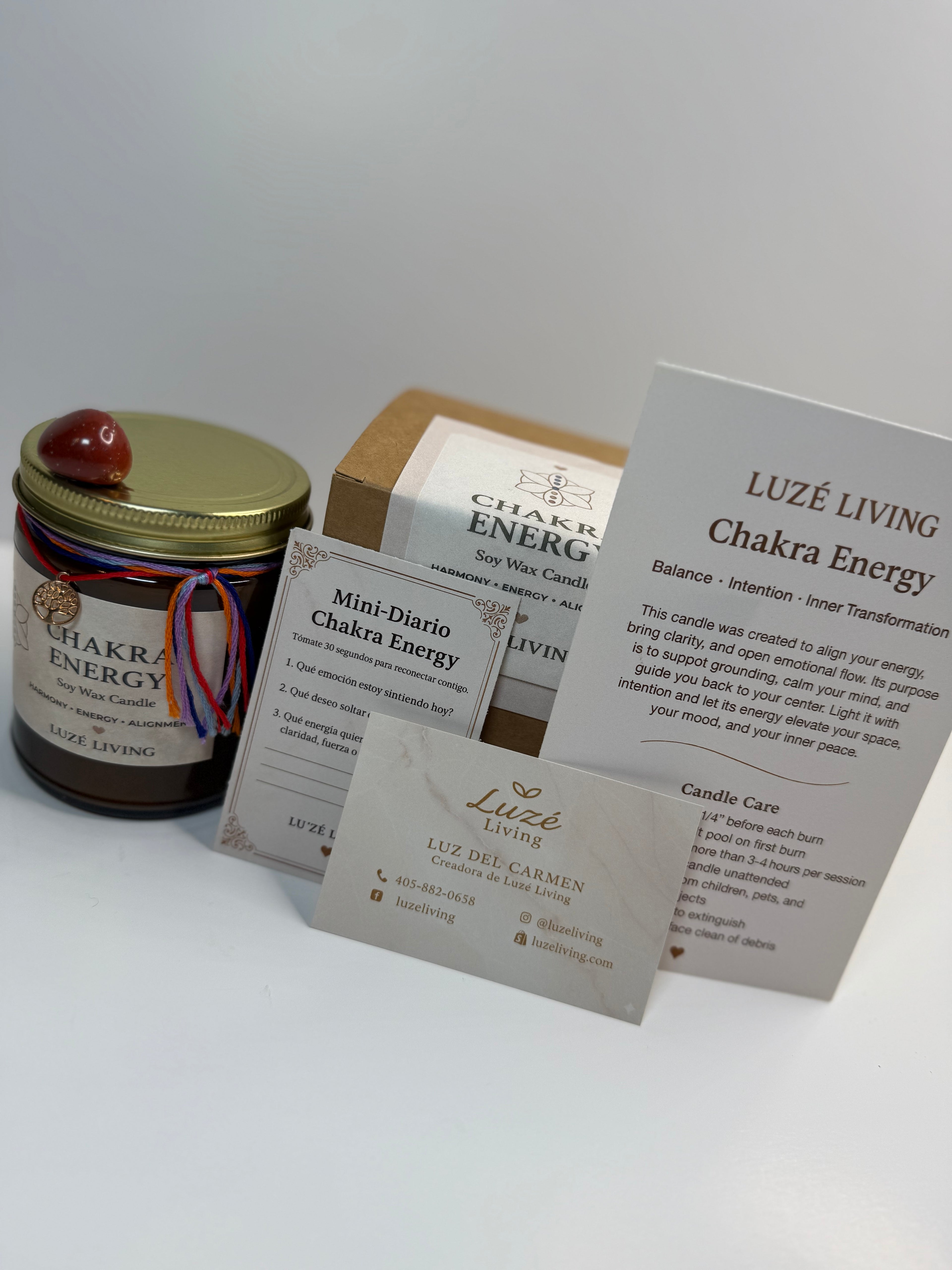 Chakra Energy — Vela Aromática Estilo Boutique