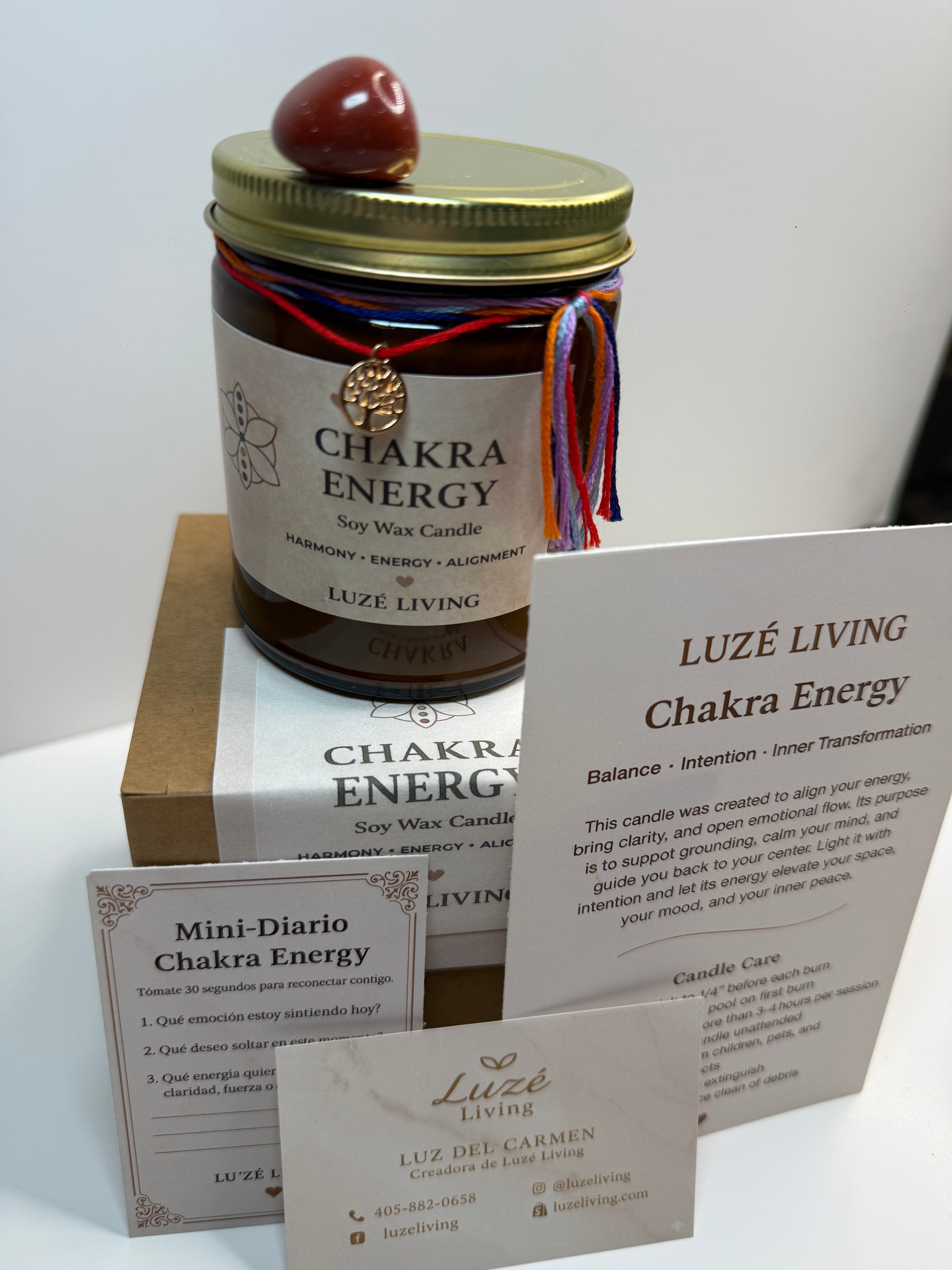 Chakra Energy — Vela Aromática Estilo Boutique