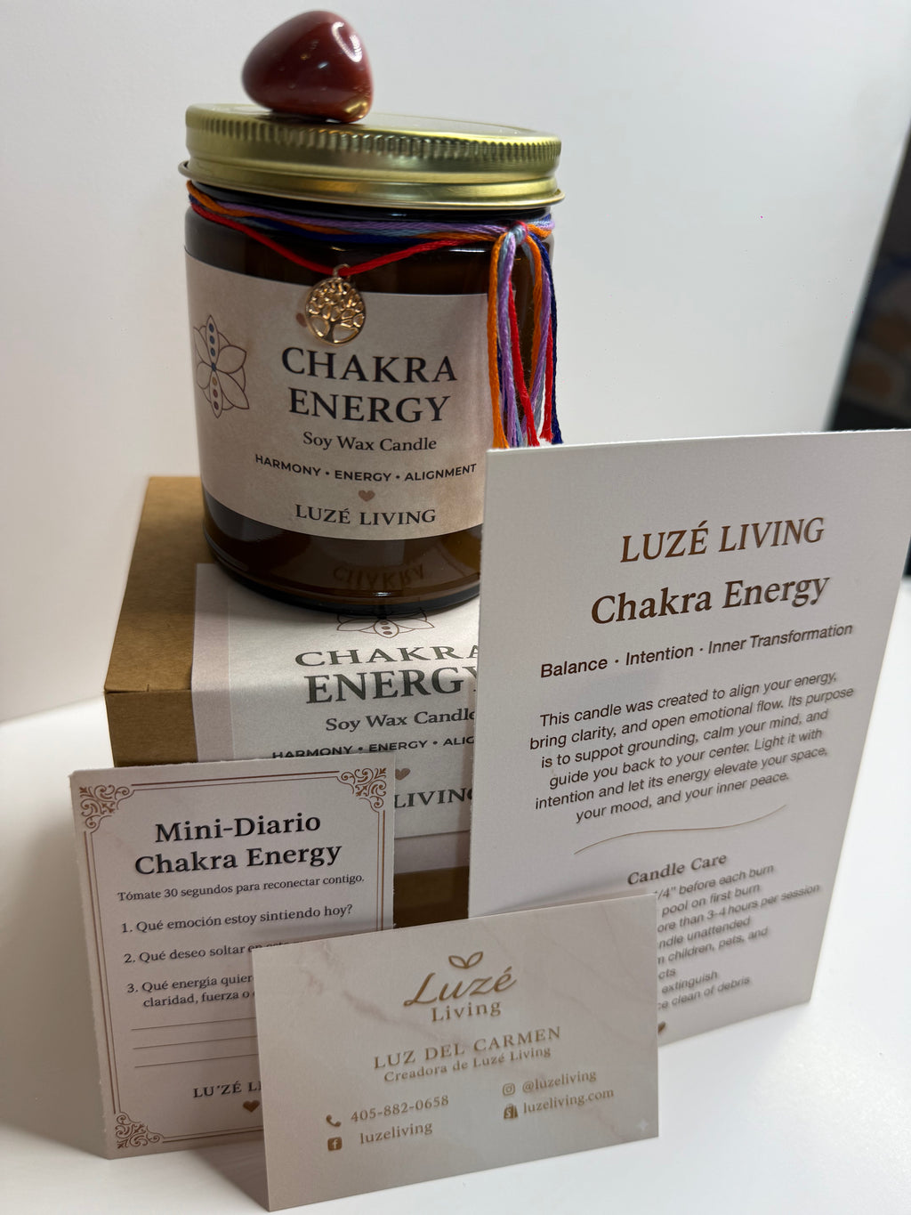 Chakra Energy — Vela Aromática Estilo Boutique