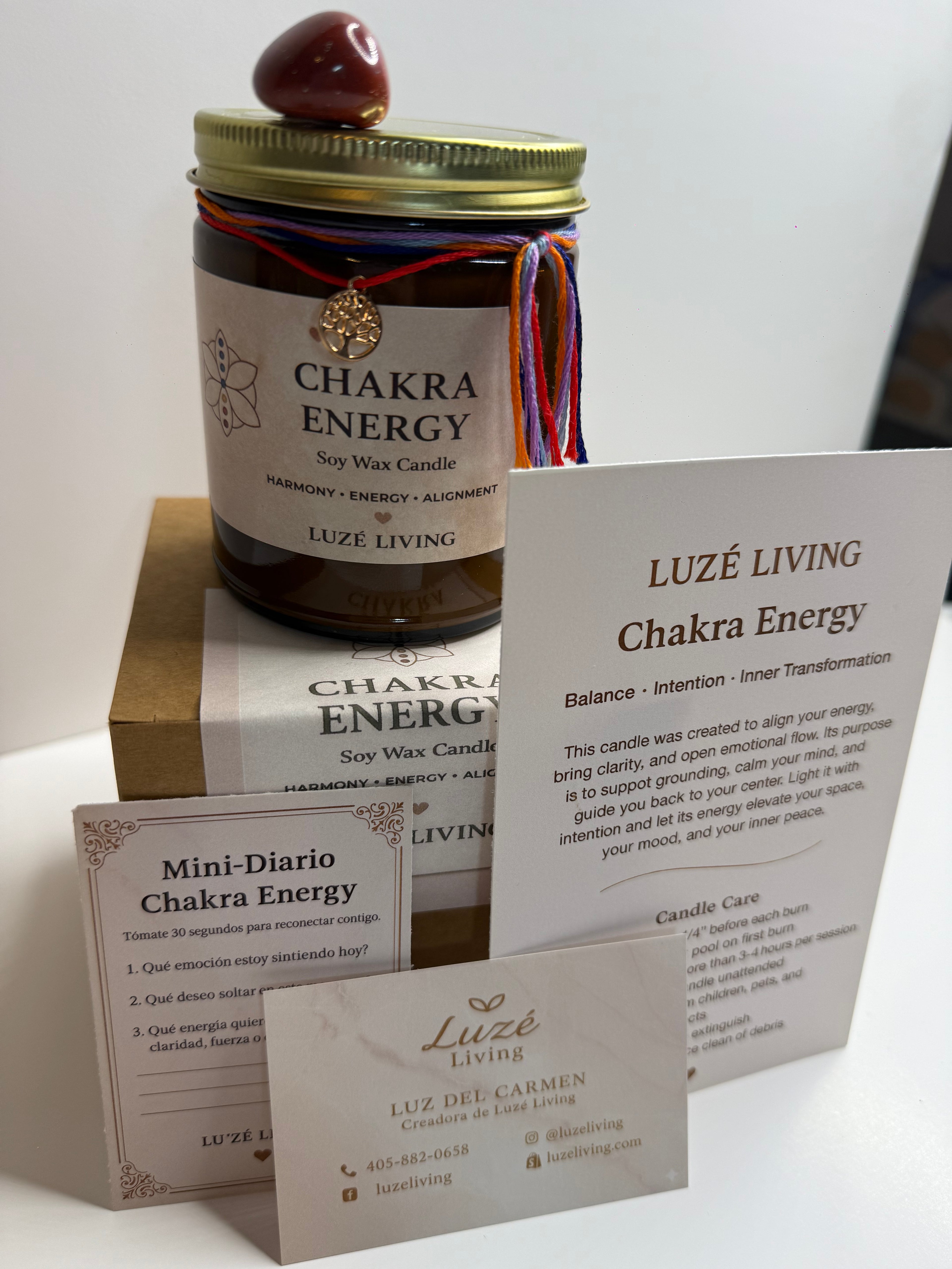 Chakra Energy — Vela Aromática Estilo Boutique