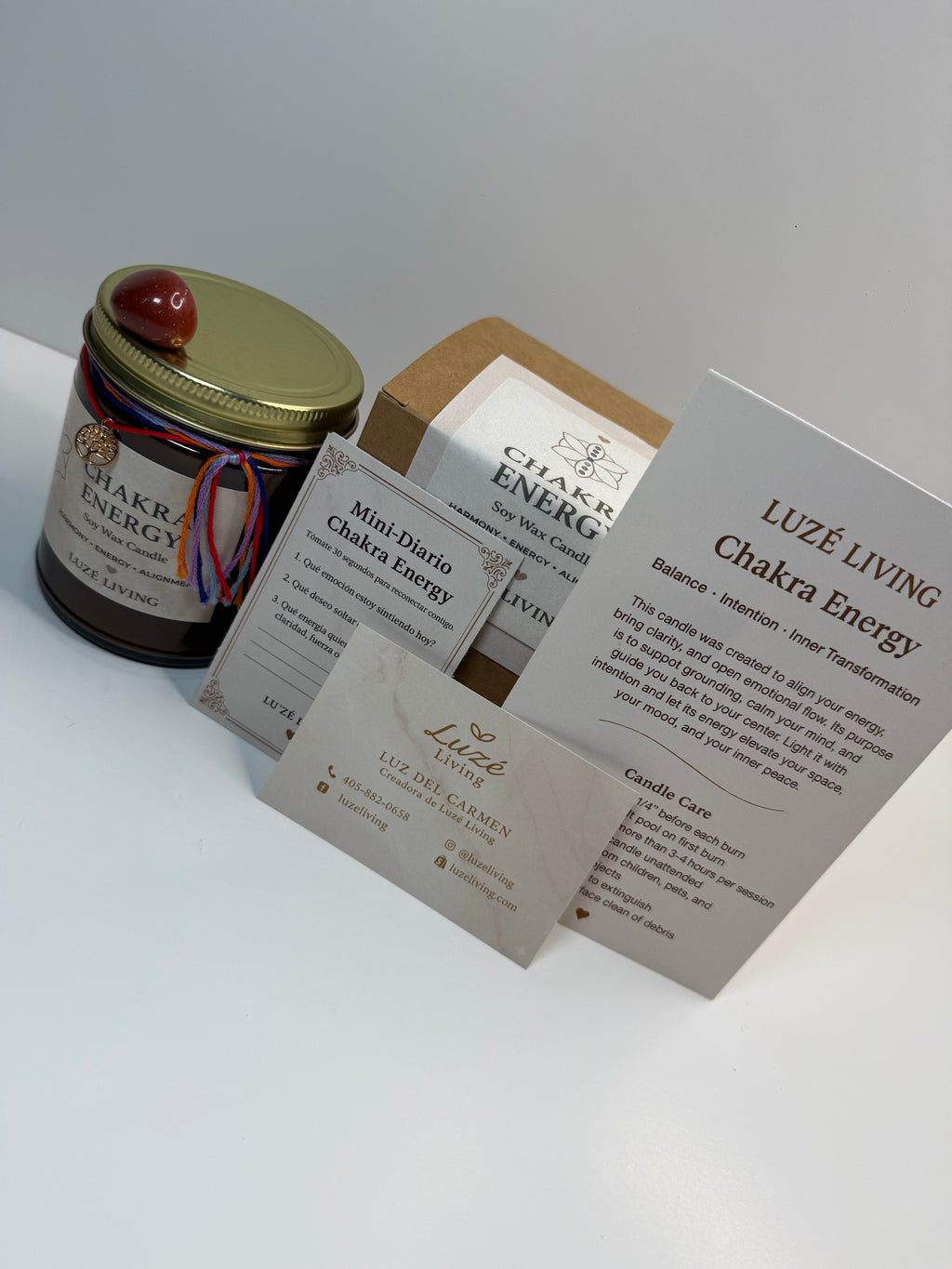 Chakra Energy — Vela Aromática Estilo Boutique