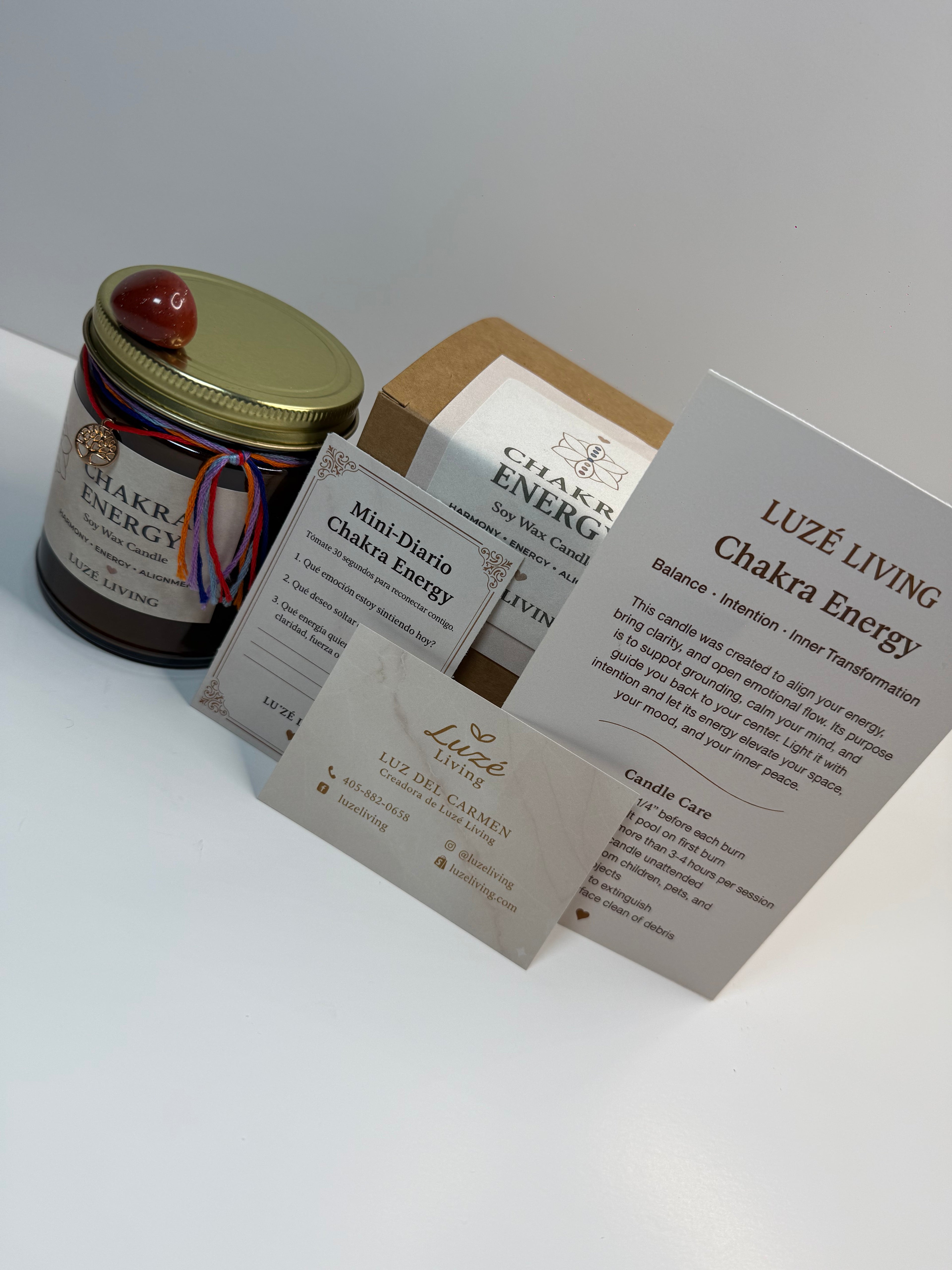 Chakra Energy — Vela Aromática Estilo Boutique