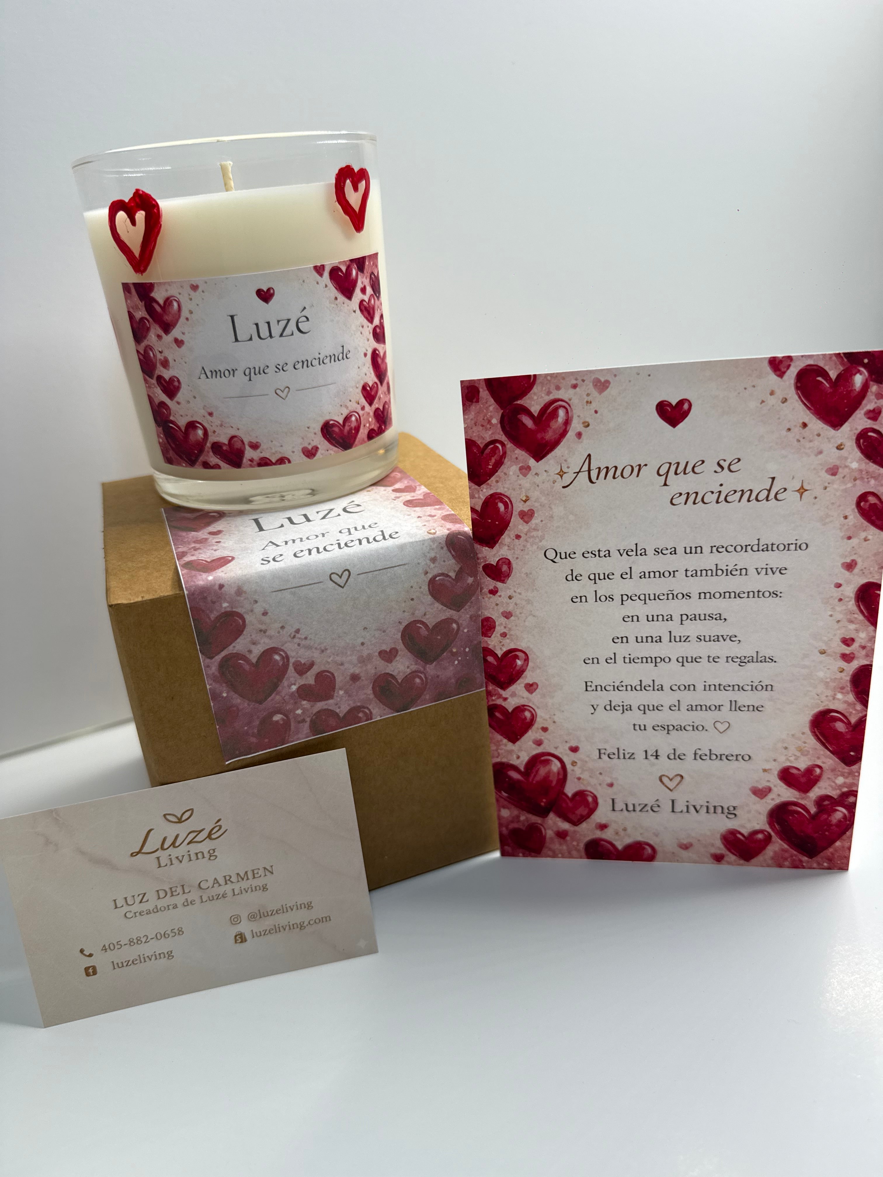 Vela Edición Limitada – San Valentín | Luzé Living