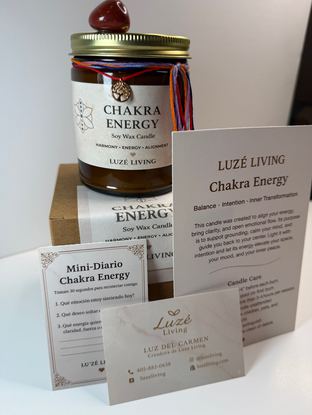 Chakra Energy — Vela Aromática Estilo Boutique