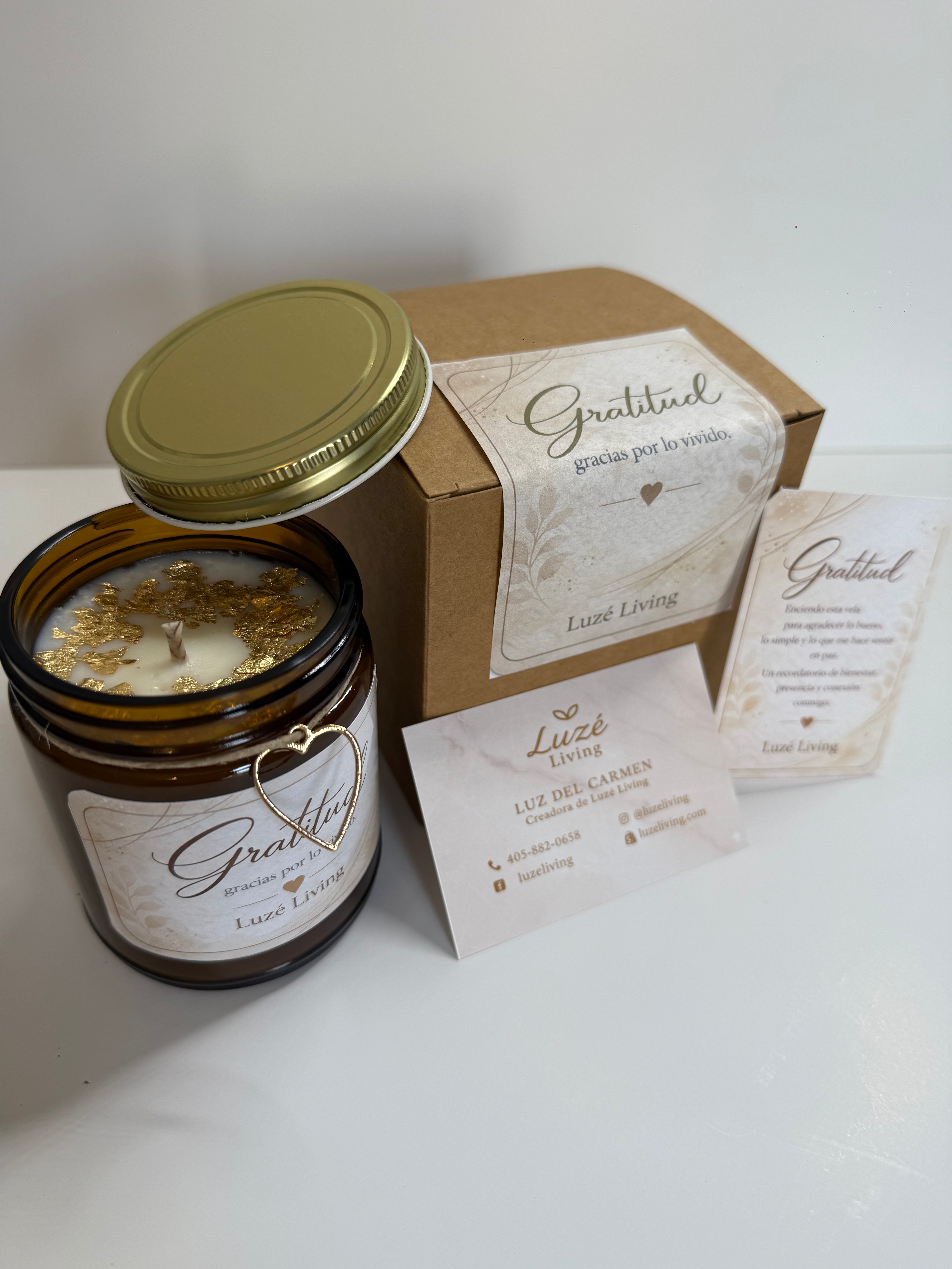 Vela Gratitud — Luzé Living