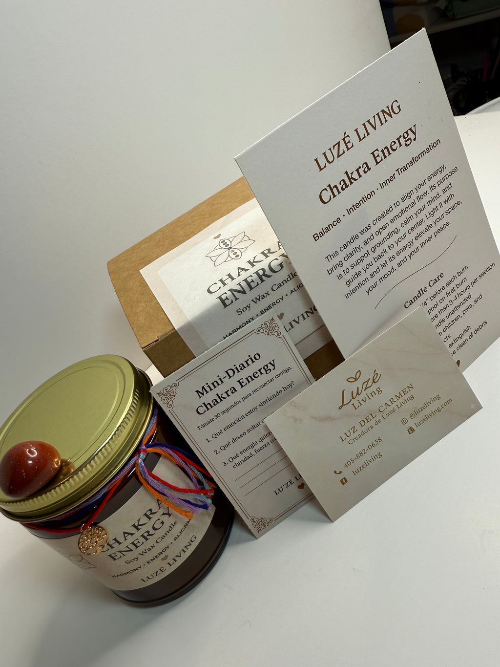 Chakra Energy — Vela Aromática Estilo Boutique