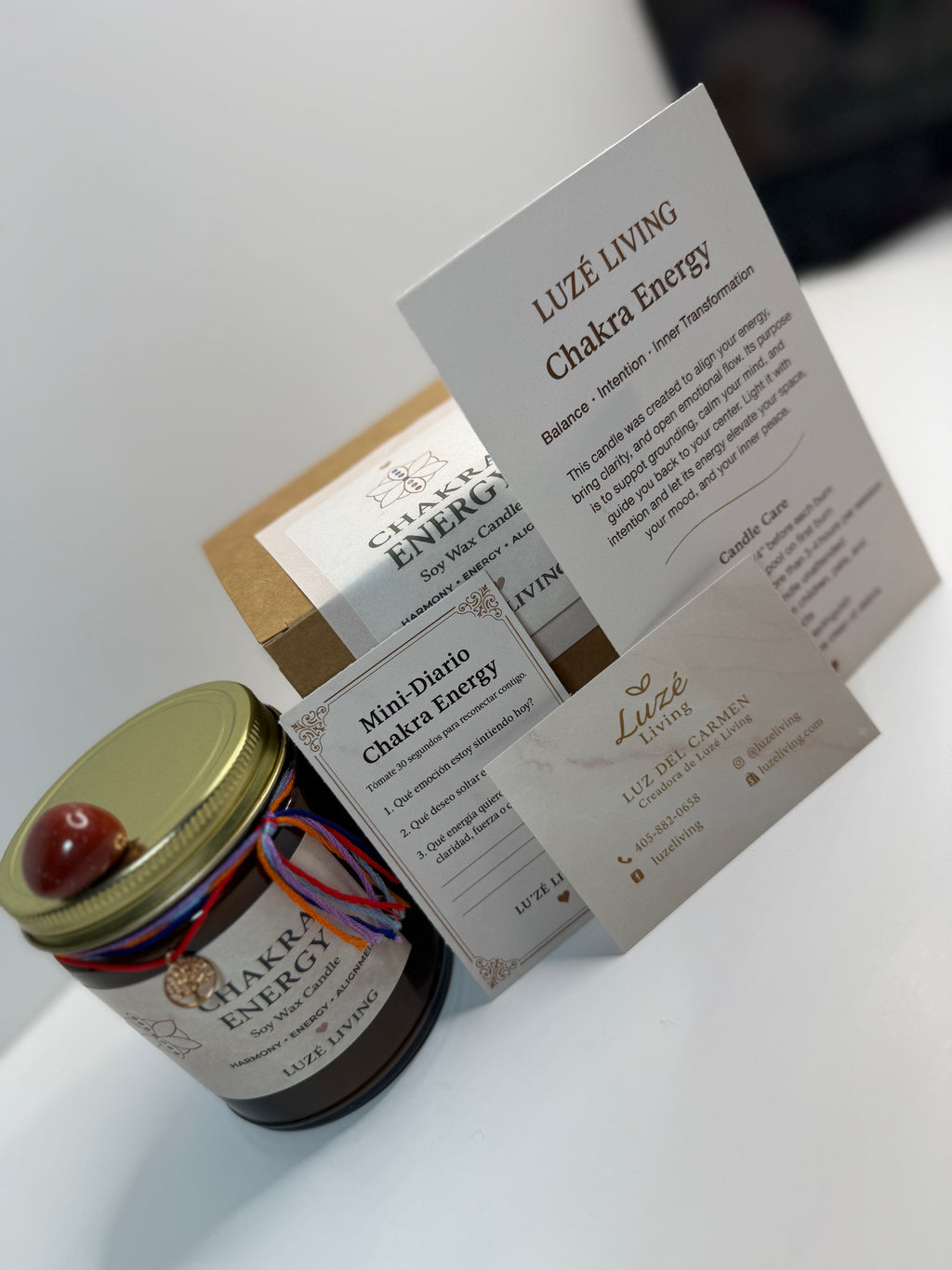 Chakra Energy — Vela Aromática Estilo Boutique