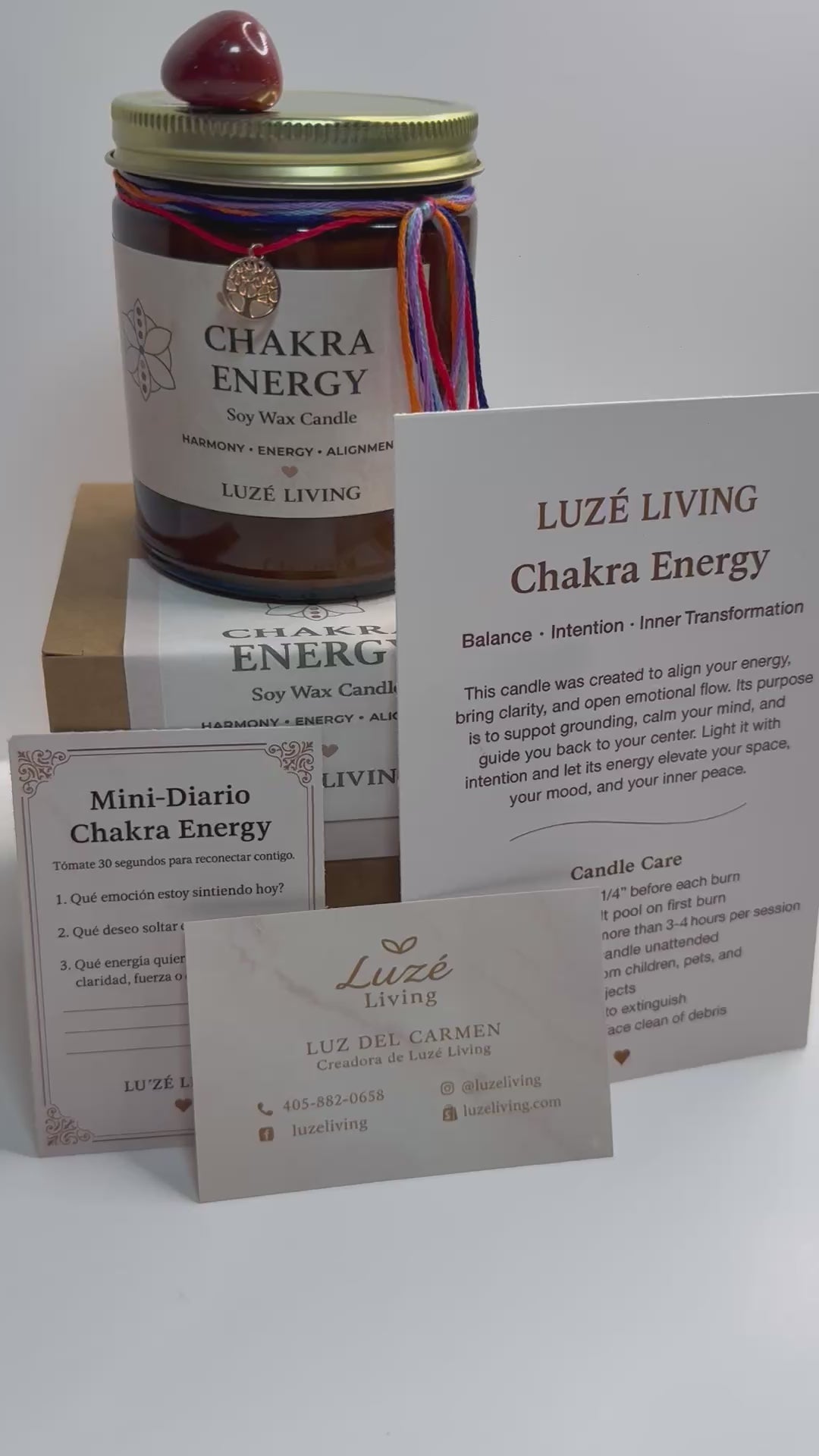 Chakra Energy — Vela Aromática Estilo Boutique