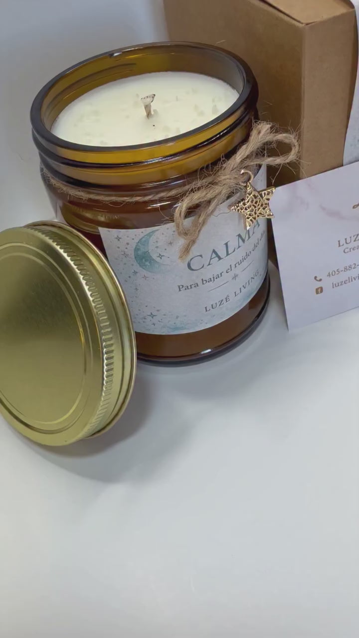 CALMA – Vela aromática para bajar el ruido del día | Luzé Living