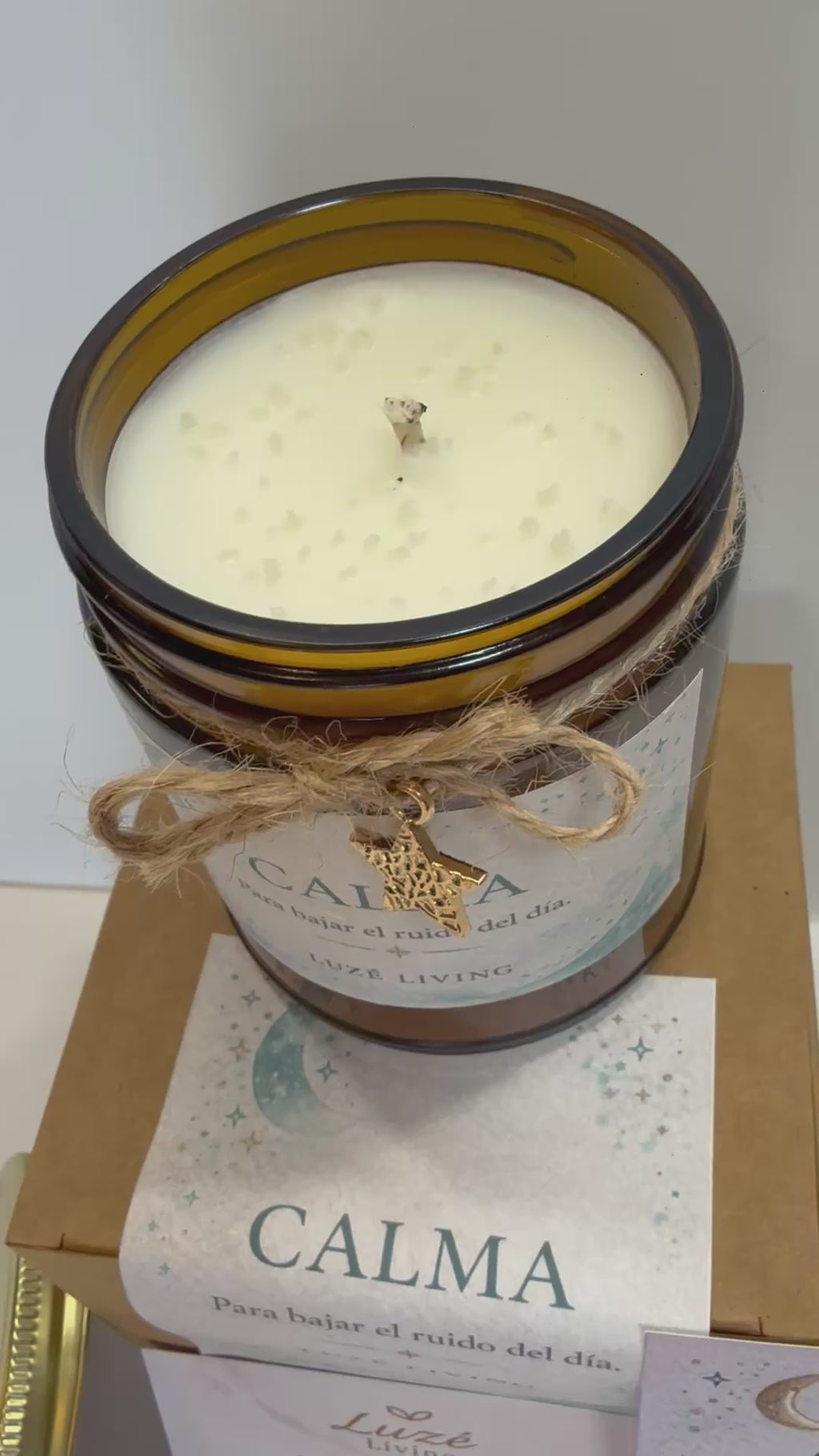 CALMA – Vela aromática para bajar el ruido del día | Luzé Living